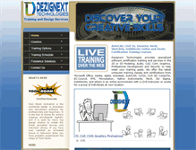 Tablet Screenshot of dezignext.com